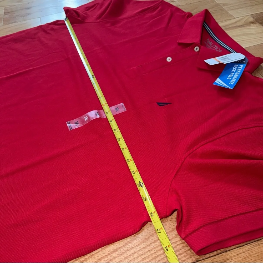 Nautica | Men's Classic-Fit Performance Deck Polo shirt in red Size 3XL - Picture 8 of 13